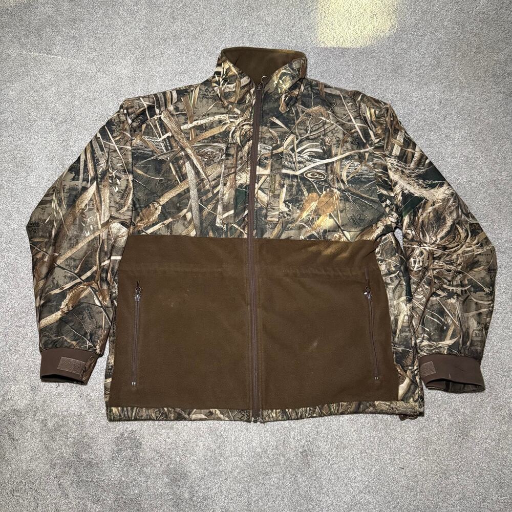 Drake Waterfowl MST Guardian Flex Sherpa Fleece Eqwader Quarter Zip Mens Large